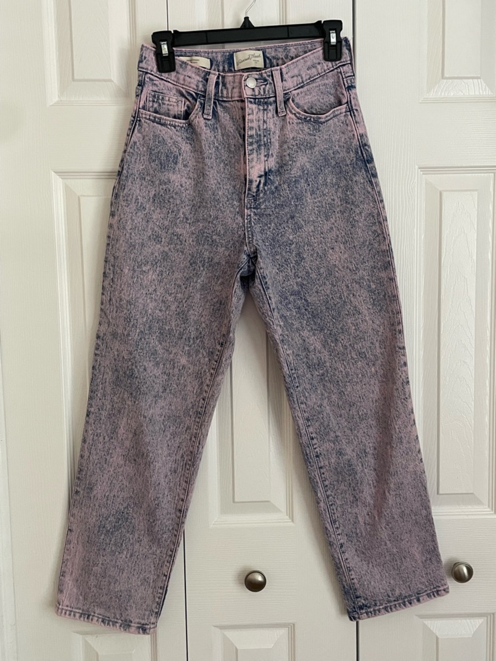 Universal Thread Pink Acid-Wash High-Rise Jeans
